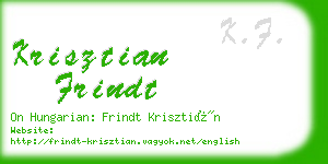 krisztian frindt business card